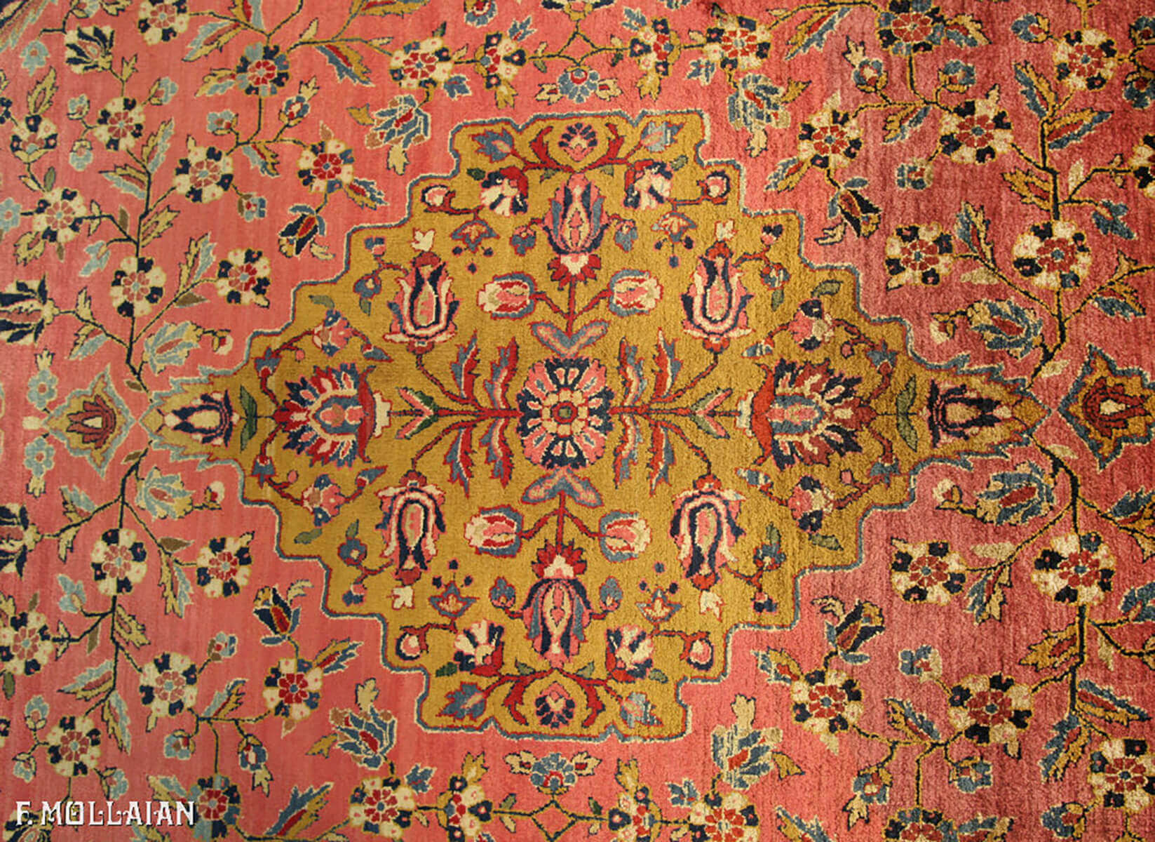 Teppich Persischer Antiker Kashan Seide n°:92436417